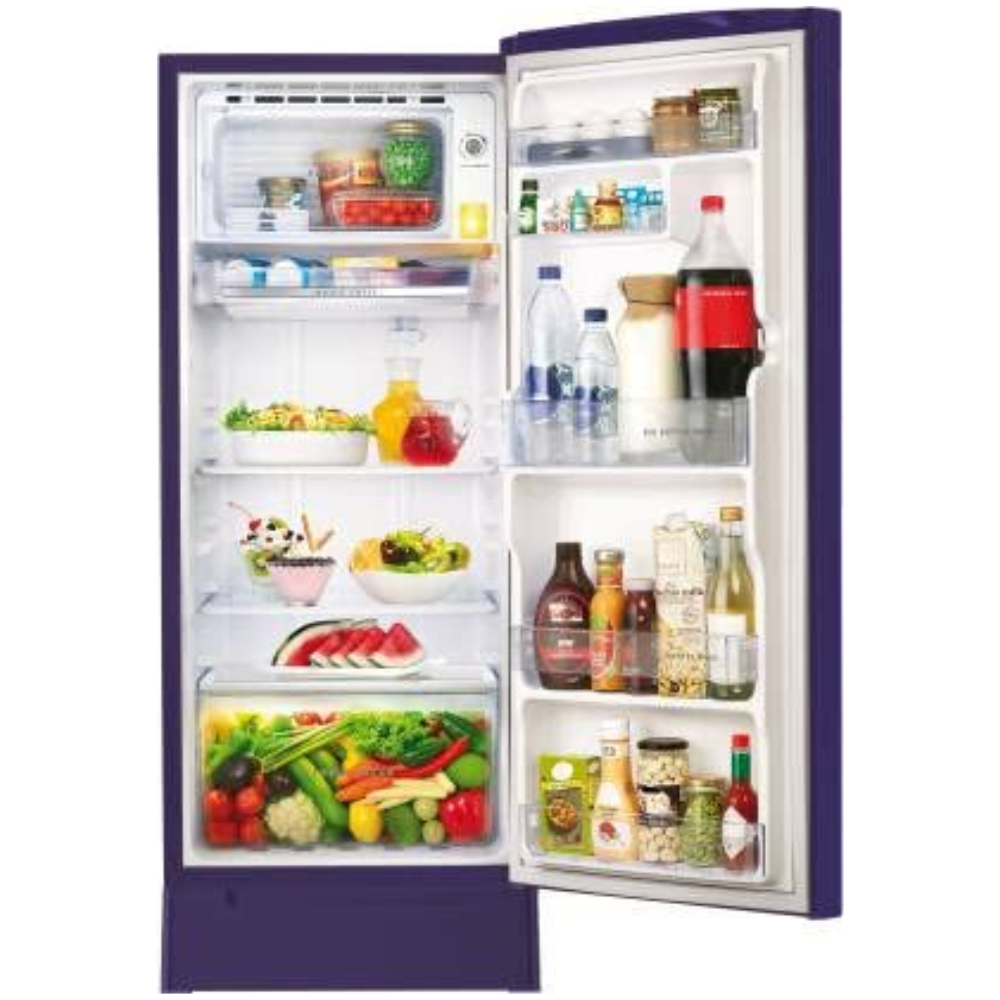Whirlpool 215 IMPC Roy 3S, 192 Ltrs 3 Star Inverter Direct Cool Single Door Refrigerator, Purple Flower Rain