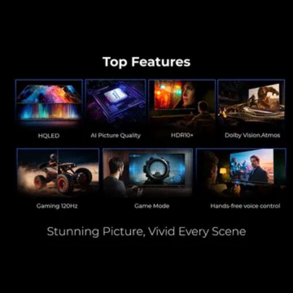 Haier 50P7 Pro, 50 Inches 4K Ultra HD QLED Google TV, Black