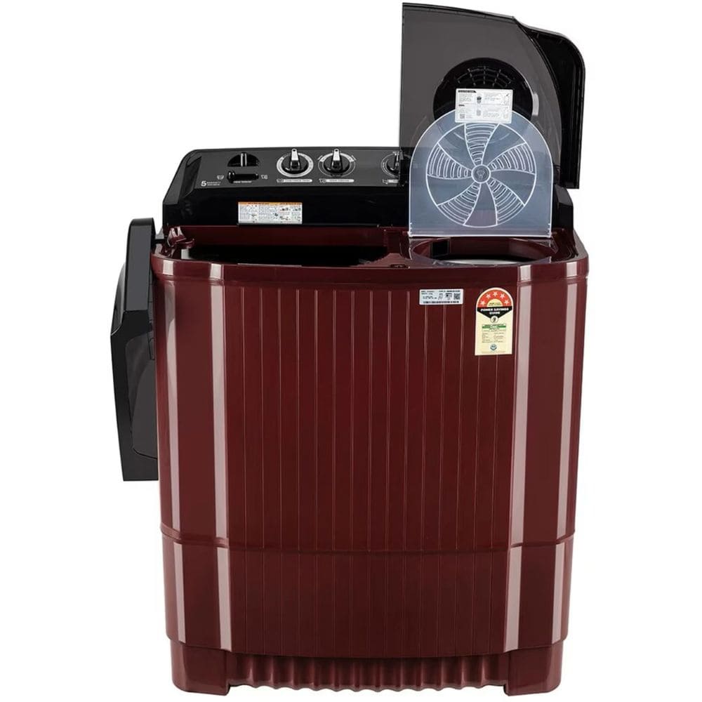 LG 8.5 Kg 5 Star Semi-Automatic Top Load Washing Machine (P8535SDAZ,Burgundy)