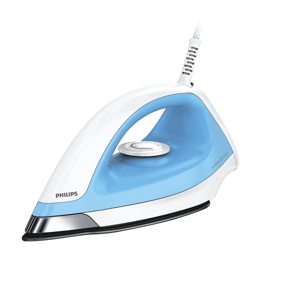 Philips GC157/02, 1100 Watt, Dry Iron (White & Blue)