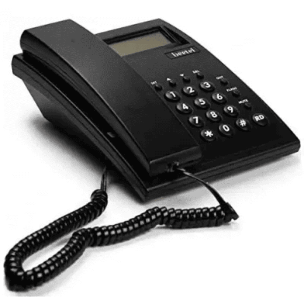 Beetel C-51, Caller Id Corded Landline Phone With Classic Design, Black