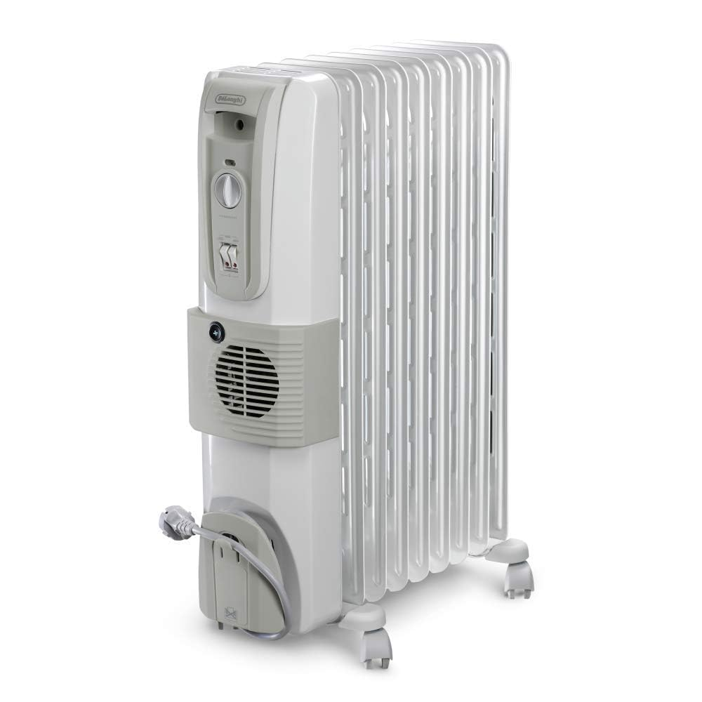Delonghi 12 Straight Fins, Oil Filled Radiators Room Heater (OFR12, Grey)