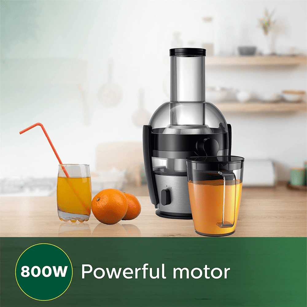 Philips HR1863/20, 1 Jar Quick Clean Juicer (Black&Silver)