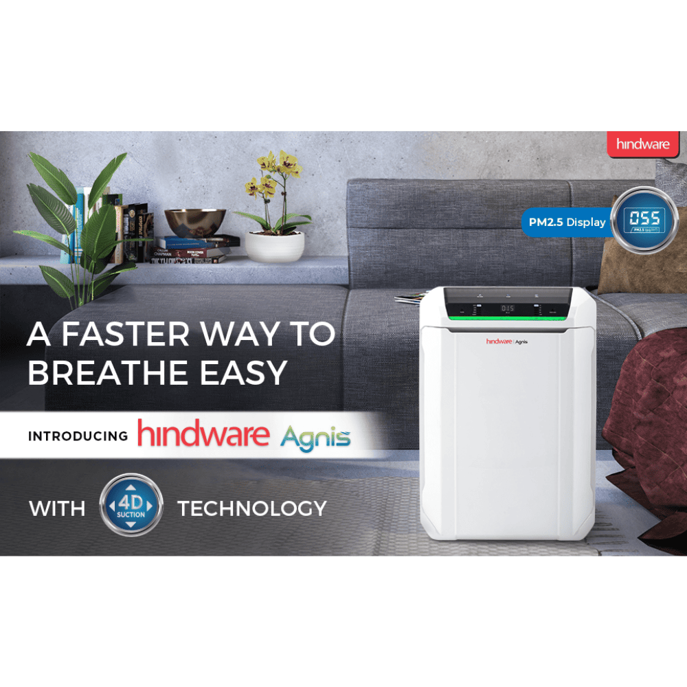 Hindware  Portable Room Air Purifier (AGNIS HA-AG320,White)