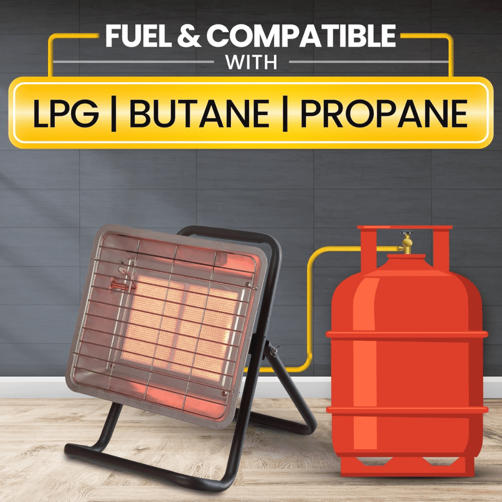 Warmex Pedestal Room Heater (OGH-05, Red & Black)