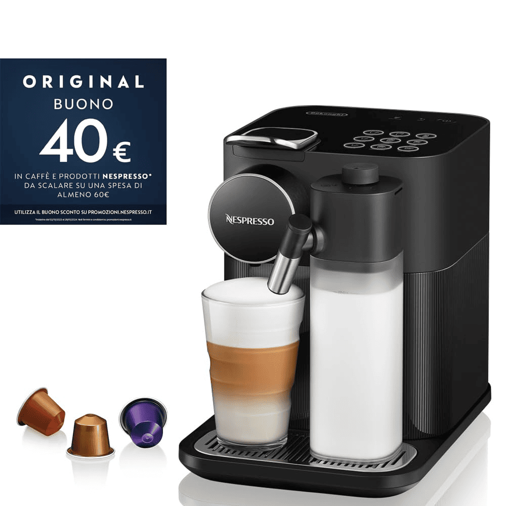 Delonghi EN640.B, Nespresso Gran Lattissima Automatic Capsule Coffee Machine, Dark Black