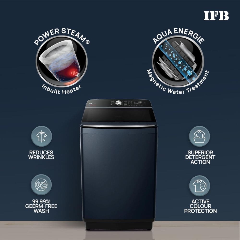 IFB 12 Kg 5 star Fully-Automatic Top Load Washing Machine (TL121RB2SID, Green)