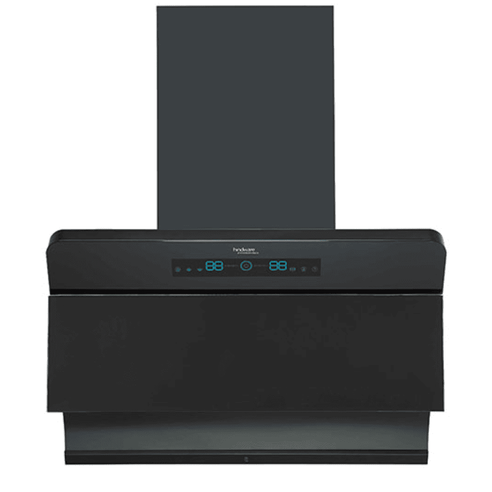 Hindware FLORENCE, 75 cm 1700 m3/hr Auto Clean Wall Mounted Chimney, Filterless Technology with BLDC Motor (Black)