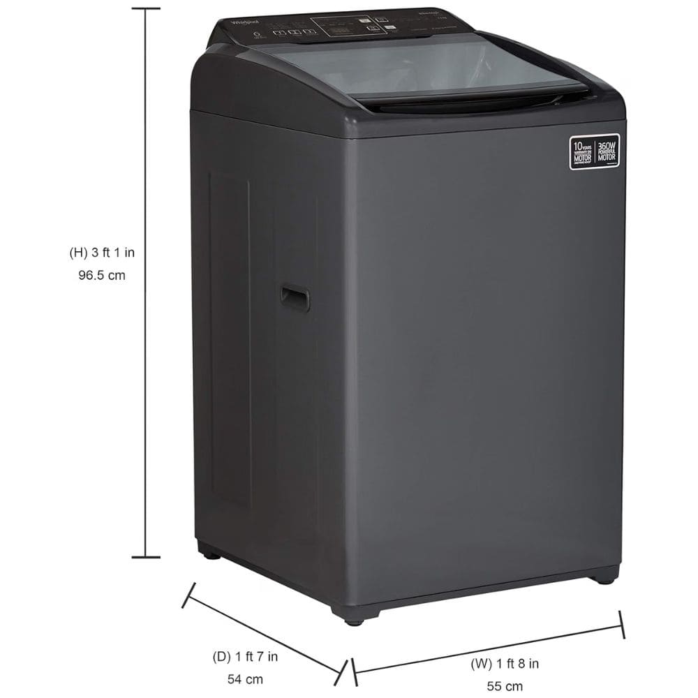 Whirlpool 7.5 Kg 5 Star Fully Automatic Top Load Washing Machine (HWM70-306S8N1,Grey)