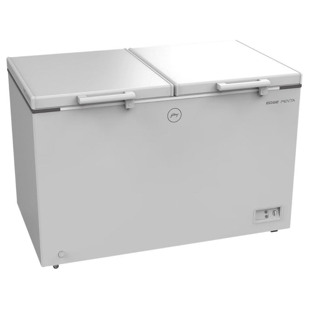 Godrej DH EPenta 31C, 425 Ltrs Double Door Convertible Deep Freezer, Royal White