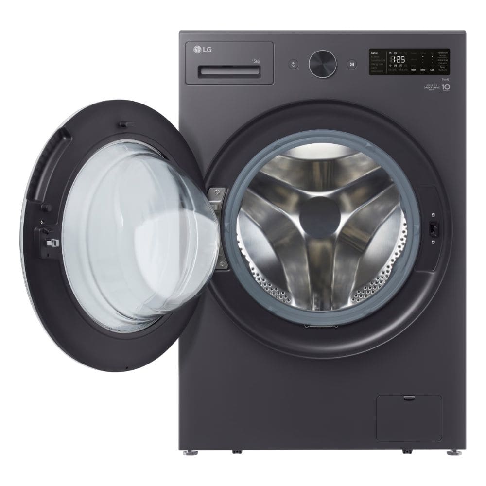 LG 15 Kg 5 Star Fully Automatic Front Load Washing Machine (FX1412A9G,Graphite black)