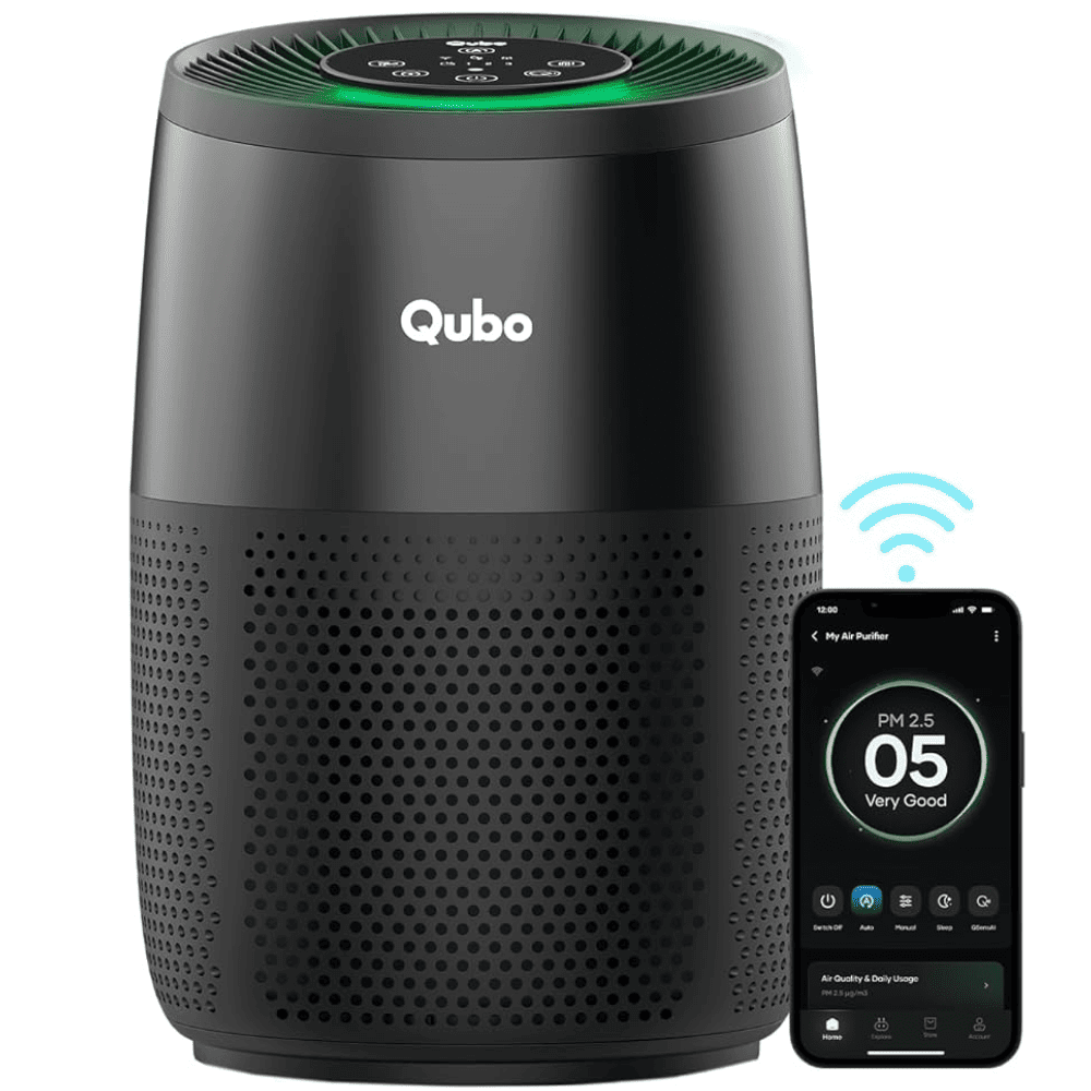 Qubo R250 Smart Room Air Purifier with HEPA 13 Filter (250 Sqft, Black)