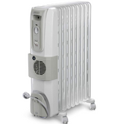 Delonghi 9 Straight Fins, Oil Filled Radiators Room Heater (KH770925V OFR12, Grey)