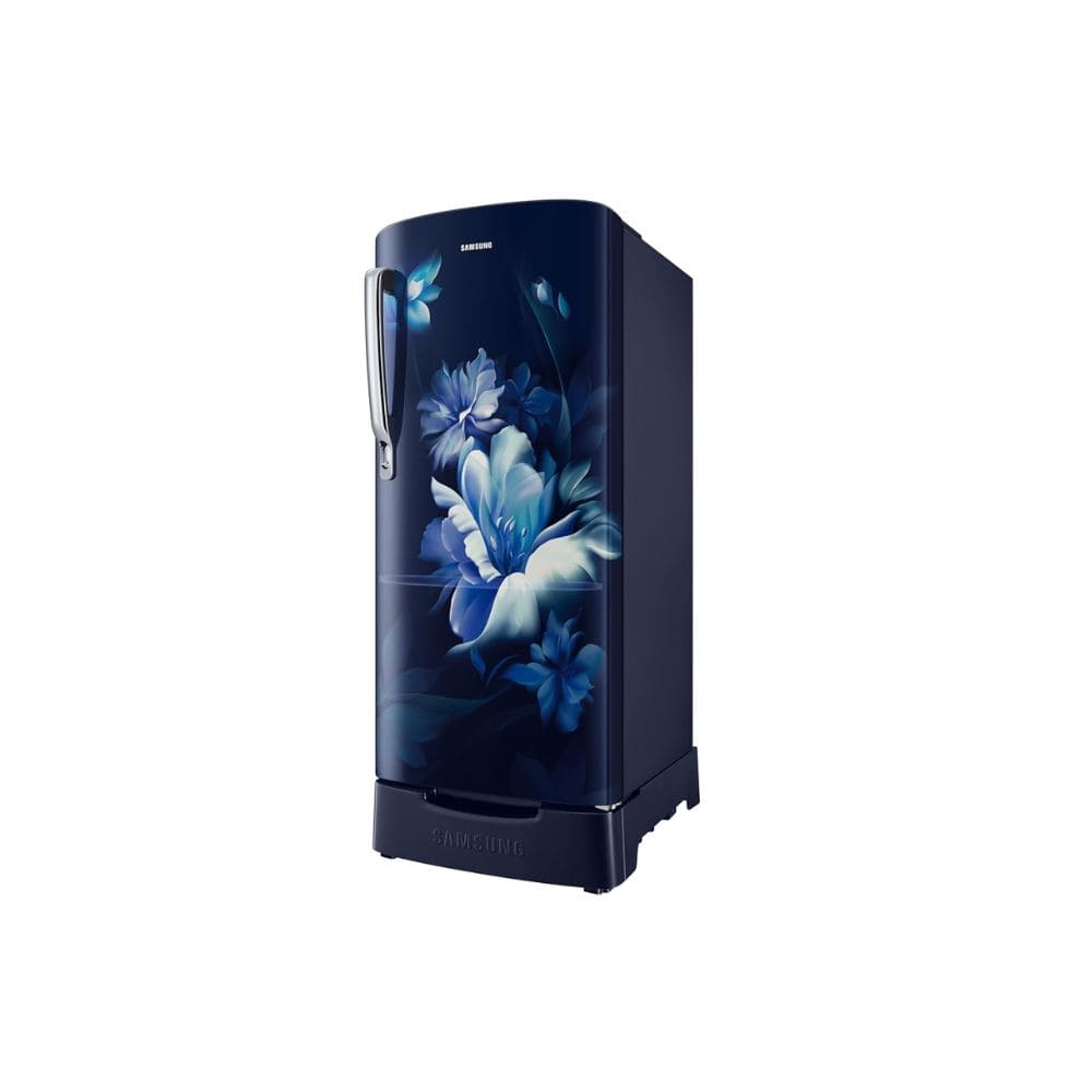 Samsung 183 Ltrs, 3 Star Digital Inverter, Direct Cool Single Door Refrigerator (RR20H2823UZN Midnight Blossom Blue)