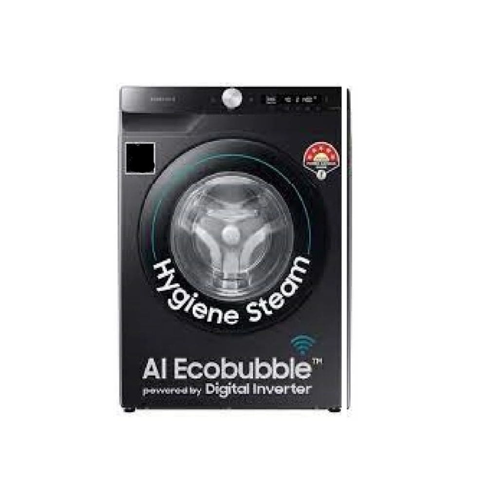 Samsung 12 Kg 5 Star Fully Automatic Front Load Washing Machine (WW12DB7B24GB,Black)