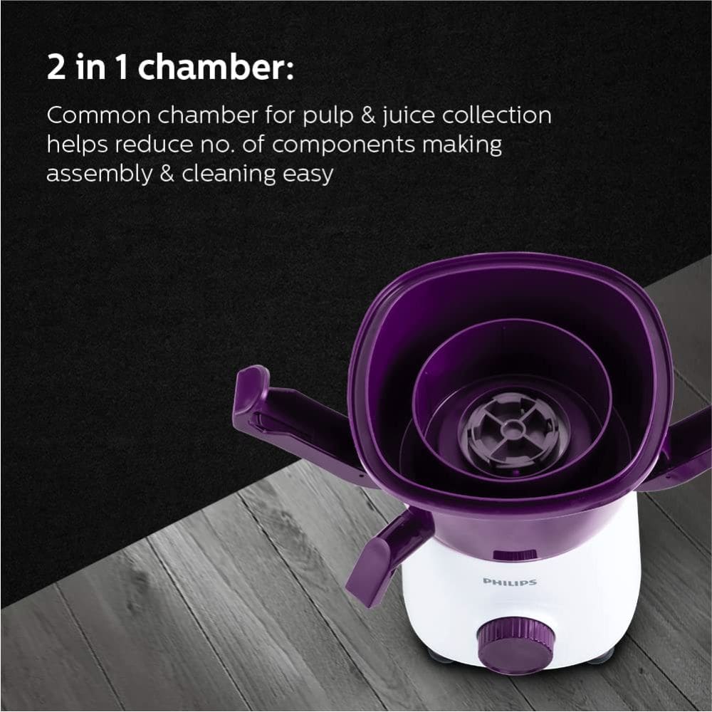 Philips 500 Watts Mixer Grinder with Jars (HL7567/00, Purple)