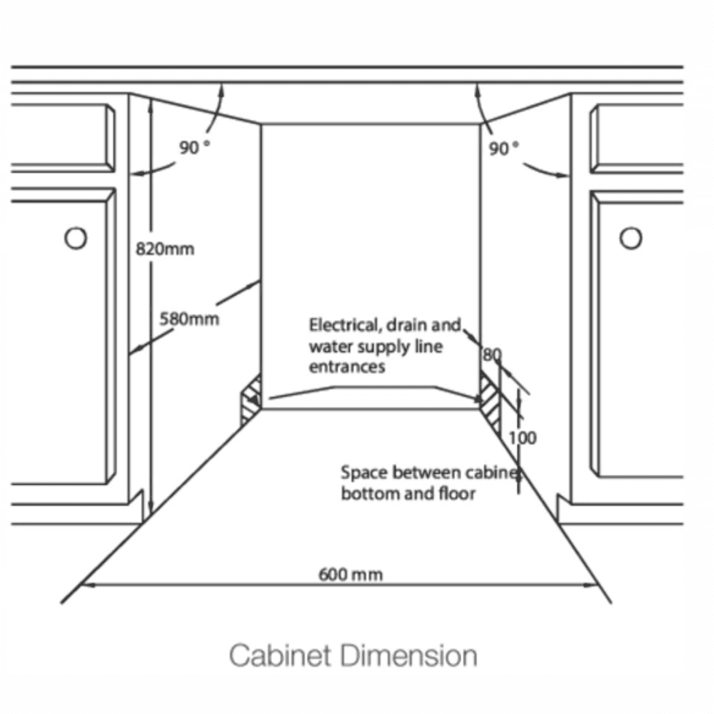 Hafele 14 Place Settings with 6 Wash Programs Dishwasher (SERENE FI02, Silver)
