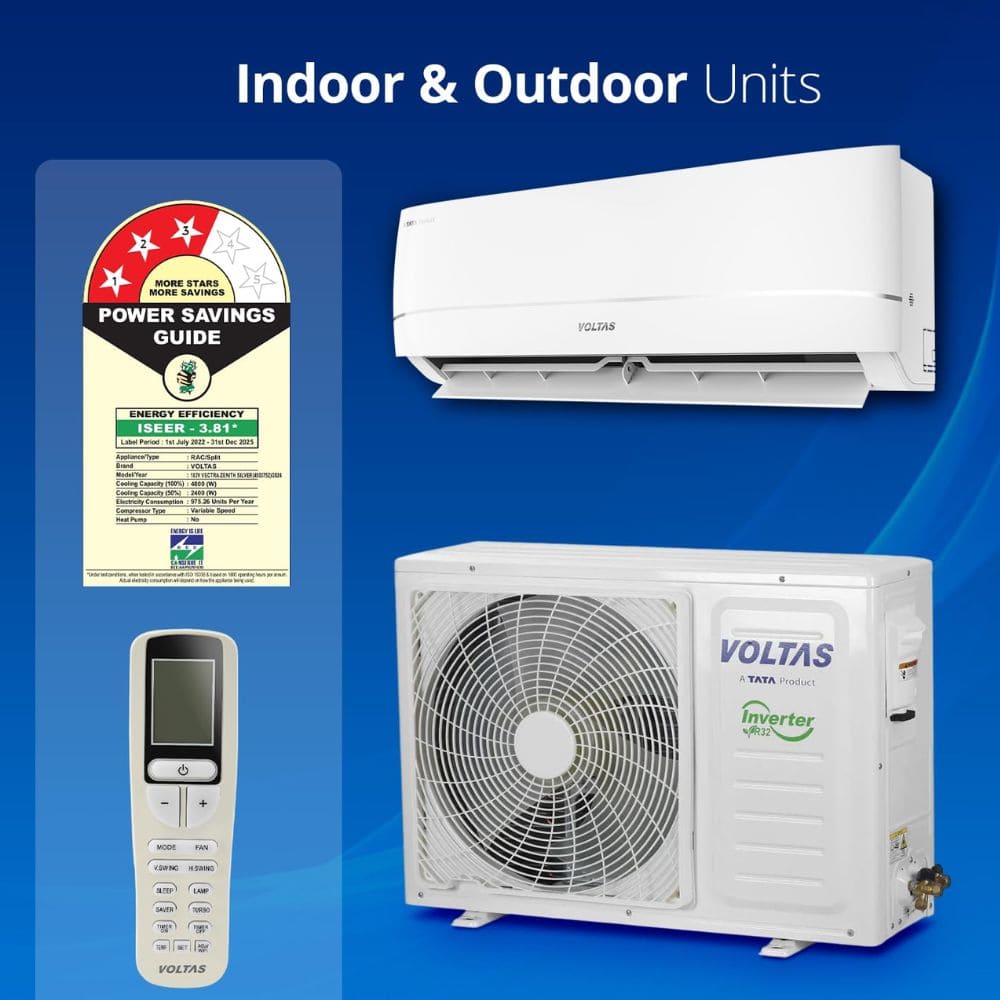 Voltas 1.5 Ton 3 Star Hot & Cold Inverter Split Air Conditioner (SAC 183INVH Vectra)