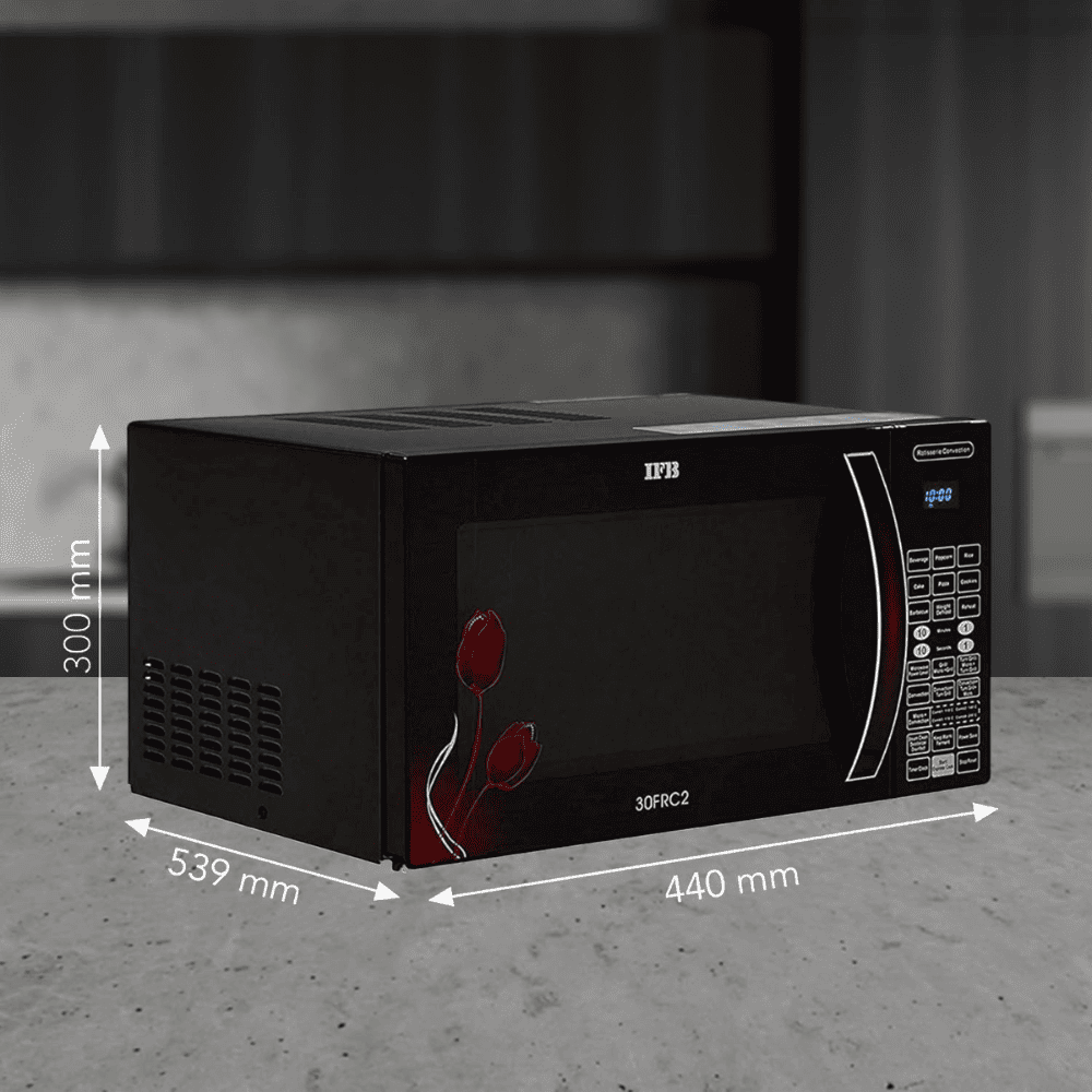 IFB 30 Ltrs Convection Microwave Oven Standard Floral Pattern (30FRC2,Black)