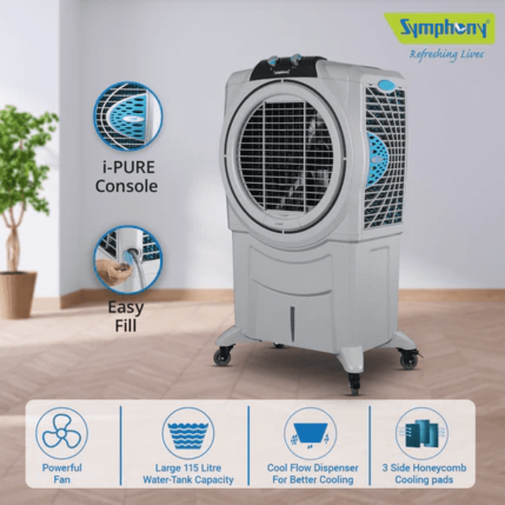 Symphony 115 Ltrs Desert Room Air Cooler (Sumo 115XL)