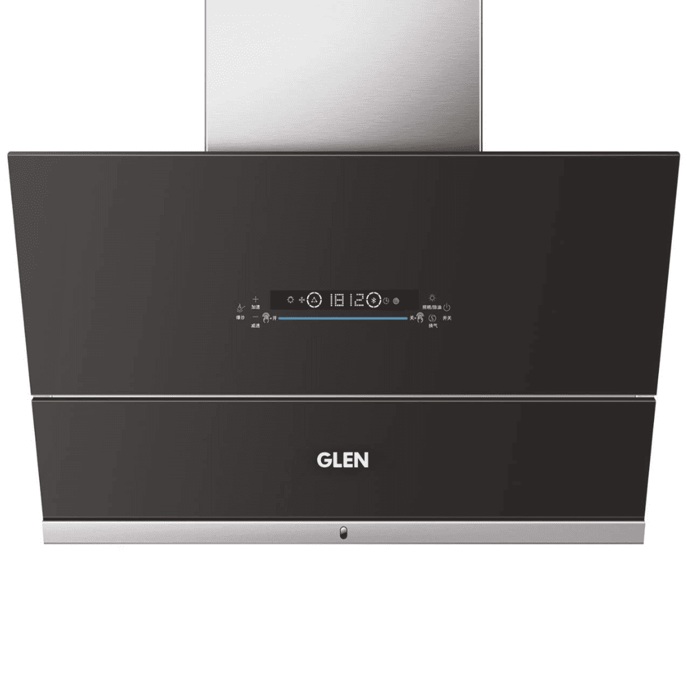 Glen 6074, 75 cm 1400 m3/hr Auto Clean Wall and Ceiling Mounted Chimney, Filterless Technology (Black)