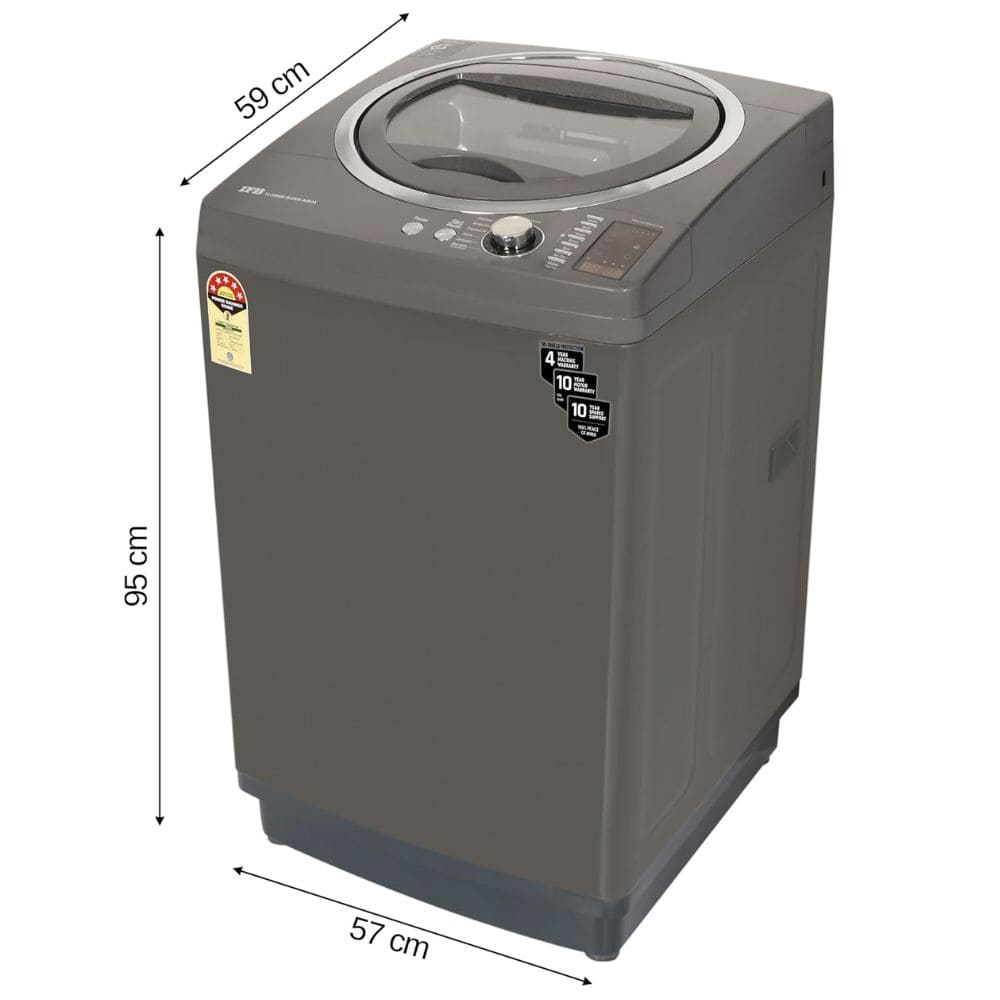 IFB 8 Kg 5 star Fully-Automatic Top Load Washing Machine (TL-R3SG 8.0KG AQUA, Grey)