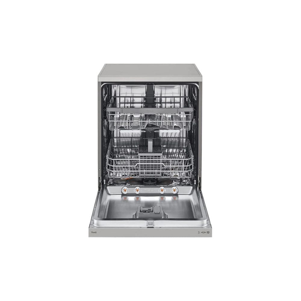 LG 14 place settings Free Standing Dishwasher with True Steam Quad Wash & Inverter Direct Drive (DFB532FP, Silver)