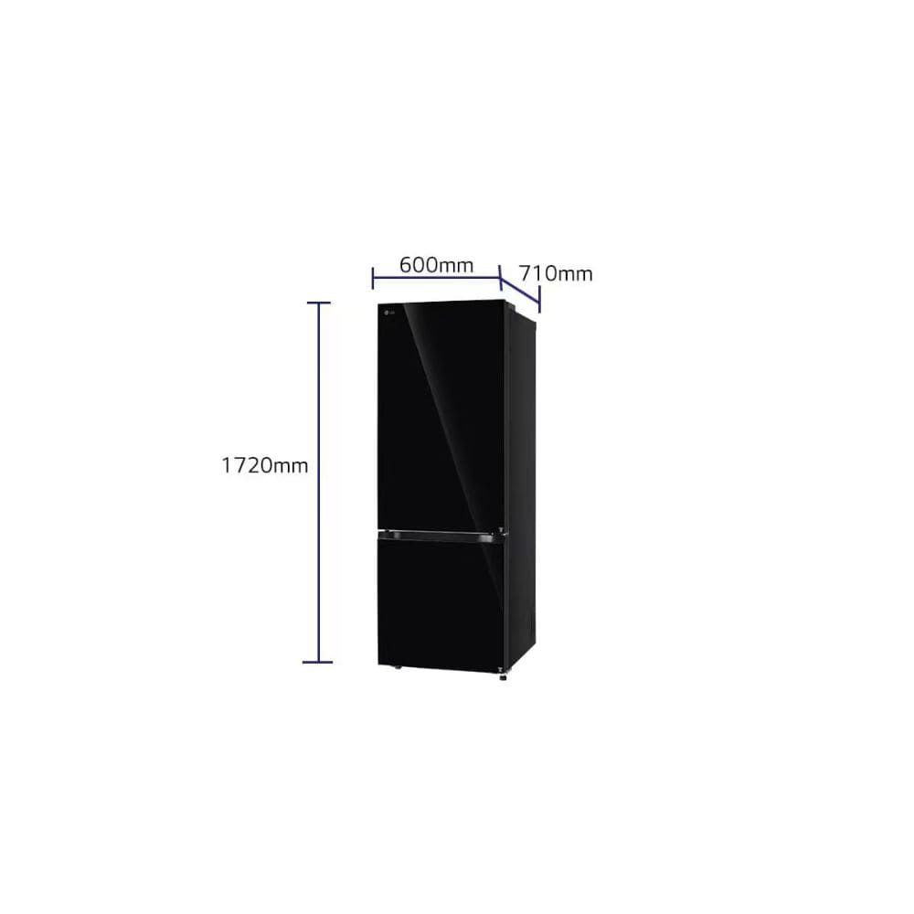 LG 340 Ltrs, 2 Star Frost Free Double Door Refrigerator (GLB3426BEBM)