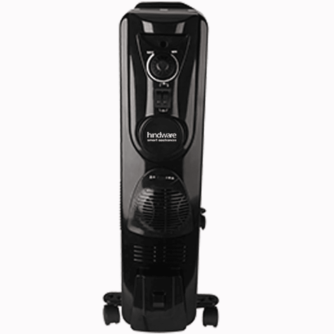 Hindware Atlantic VELDA 11 Fins, 2900 Watts Oil Filled Radiator Room Heater, Black