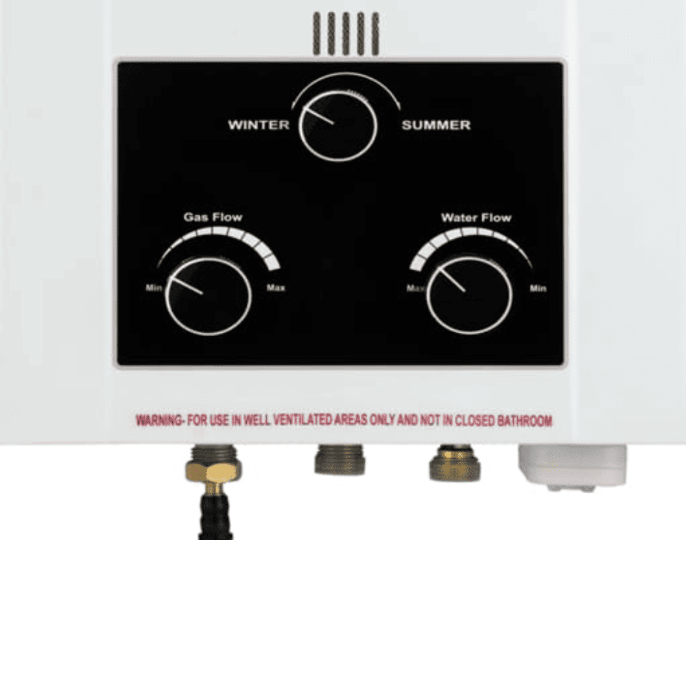 Bajaj 5 Ltrs Instant Gas Water Heater Water Heater Geyser (MAJESTY DUETTO ECO (LPG) White)