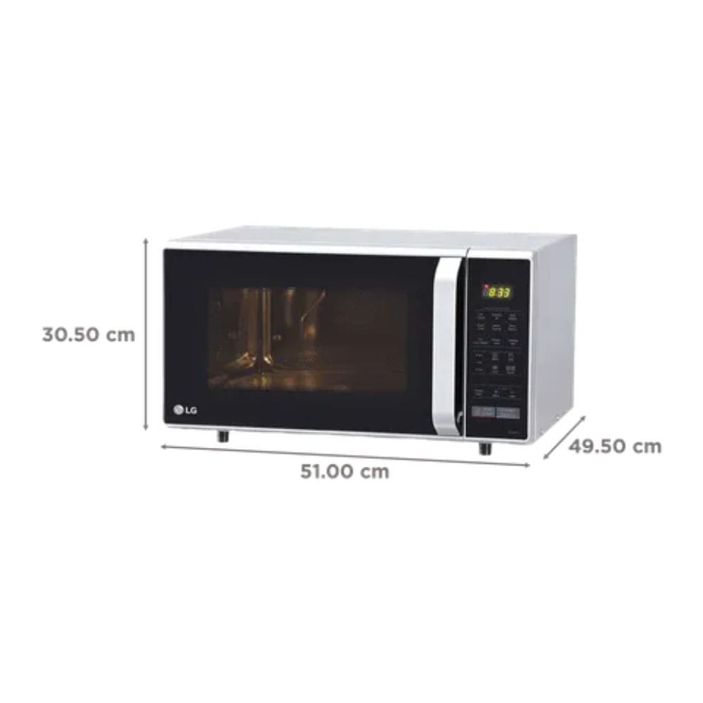 LG 28 Ltrs Stainless Steel Cavity Convection Microwave Oven All in One (MC2846SL,Silver)