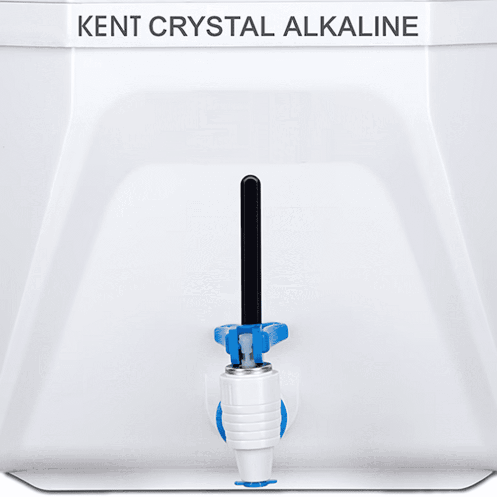 Kent CRYSTAL ALKALINE ZWW, 11 Ltrs Storage RO + UV + UF + TDS Control + Alkaline  Wall Mountable Water Purifier, White