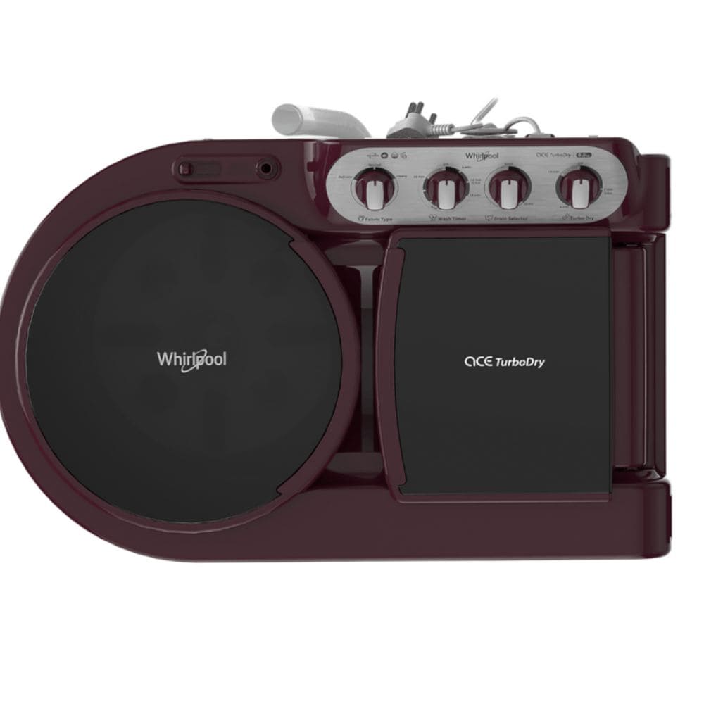Whirlpool 8.5 Kg 5 Star Semi-Automatic Top Load Washing machine (ACE 8.5 TRB DRY XTRAA DZL 10Y, Wine)
