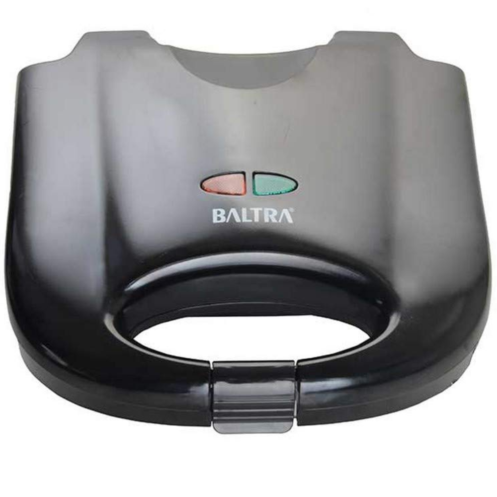 Baltra BSM218, 750 Watts Electric Serve Sandwich Maker with 4 Slice pocket panel (Black)