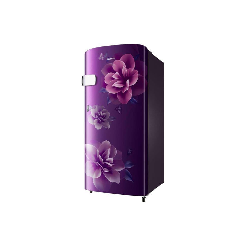Samsung 183 Ltrs, 1 Star Digital Inverter, Direct Cool Single Door Refrigerator (RR19H2YC1CR, Red, Camellia Plum)