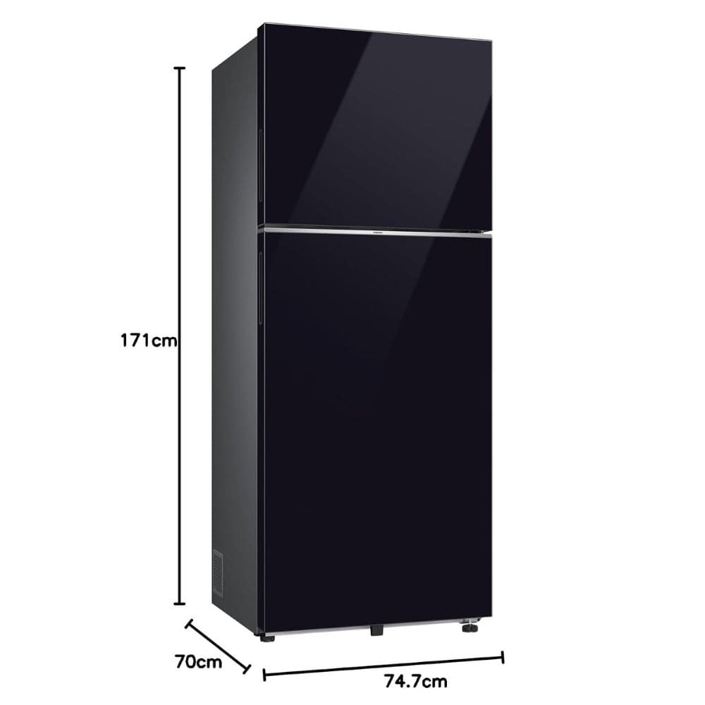 Samsung 396 Ltrs, 2 Star Convertible 5 in 1 Digital Inverter Frost Free Double Door Refrigerator (RT41HB6A4222HL, Glass Finish)