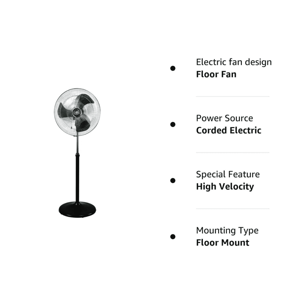 Orient Electric Tornado-II, 450mm 5 Blade Anti Dust Pedestal Fan