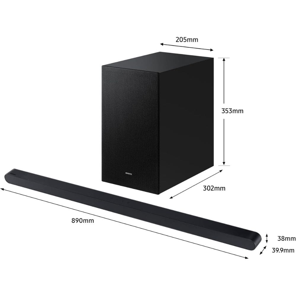 Samsung 250 Watts Wireless Dolby Atmos True HD with Subwoofer Soundbar (HW-S700D/XL,Titan Black, 3.1 channel)