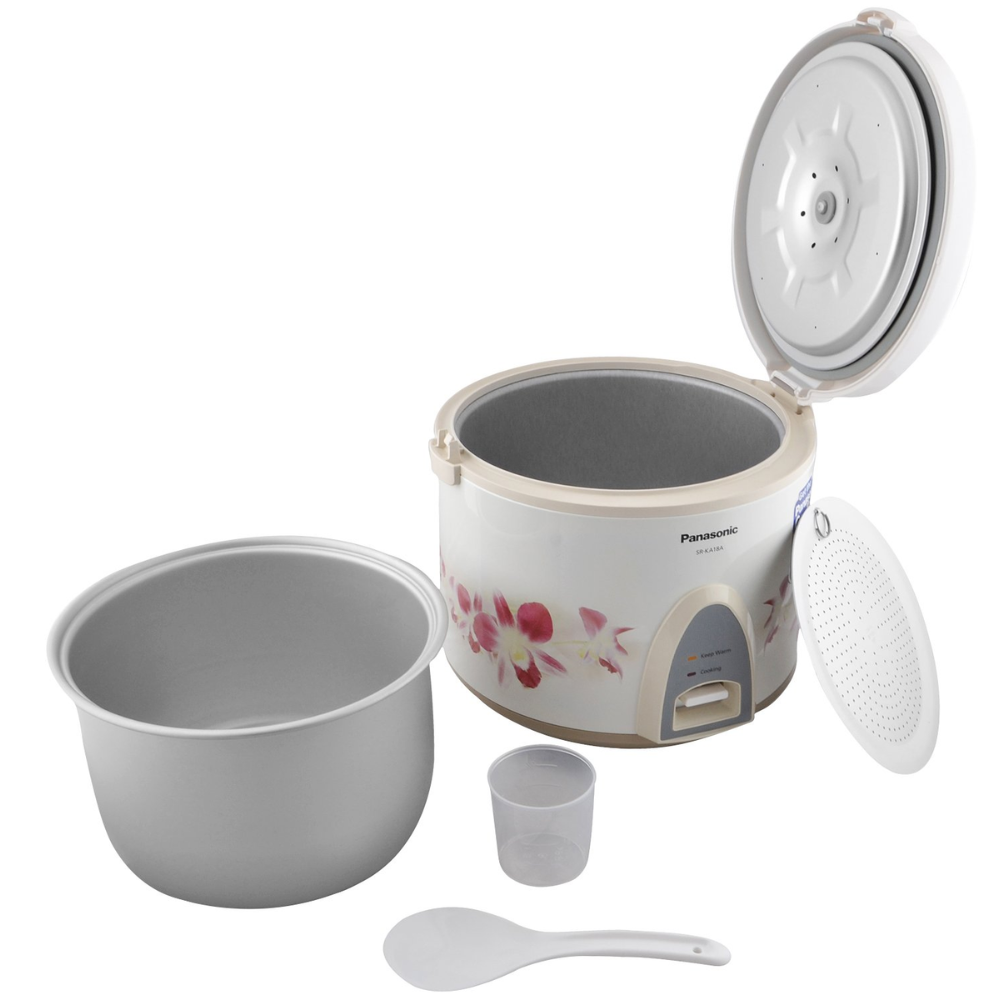 Panasonic SR-KA18AR, 1.8 Liters Rice Automatic Jar Cooker (White)