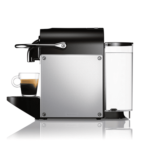 Delonghi EN124S, Nespresso Pixie Aluminium Espresso Capsules Coffee Machine, Sliver Black