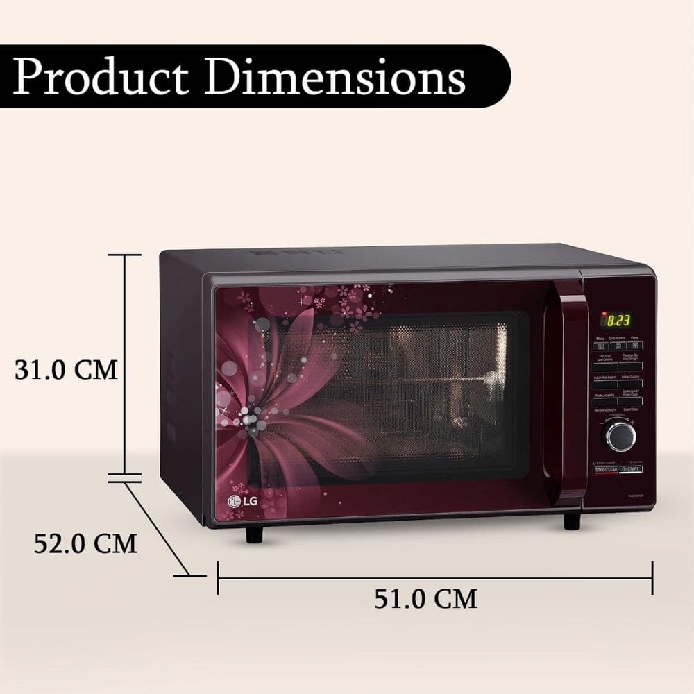 LG 28 Ltrs Stainless Steel Cavity Convection Microwave Oven All in One (MC2886BRUM,Black)