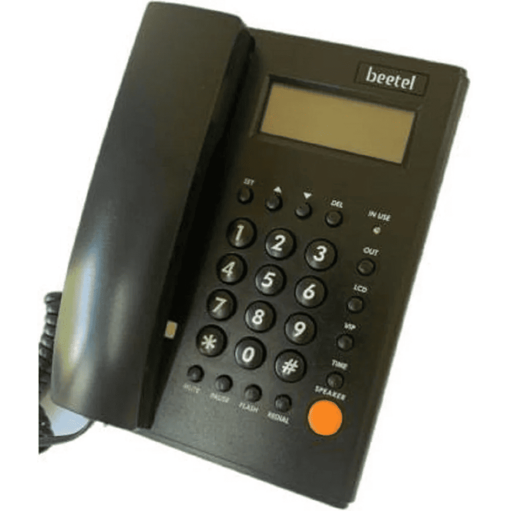 Beetel M 500, Caller Id Corded Landline Phone With Classic Design, Black