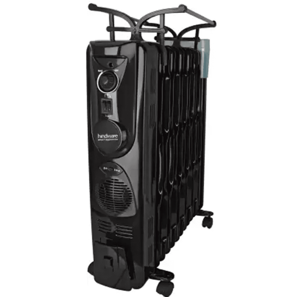 Hindware 13 Wave Fins, 2900 Watts Oil Filled Radiator Room Heater (Atlantic VELDA 13f, Black)