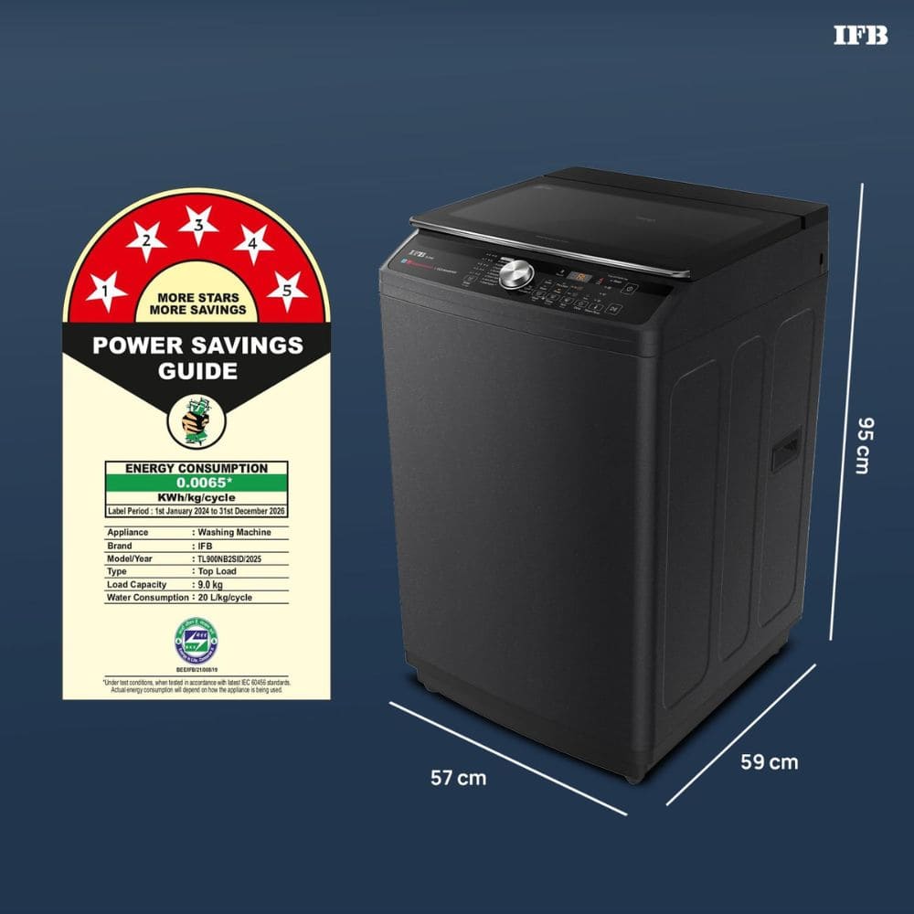 IFB 9 Kg 5 star Fully-Automatic Top Load Washing Machine (TL900NB2SID)
