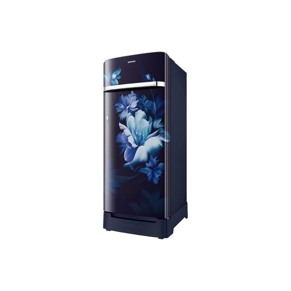 Samsung 215 Ltrs, 5 Star Digital Inverter, Direct Cool Single Door Refrigerator (RR23H2H35UZ/HLMidnight Blossom Blue)