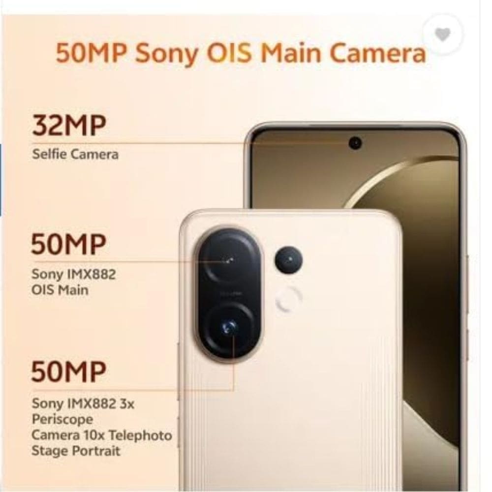 Vivo T4 Pro 5g 8/256G, Powerful 5G with Camera Control Android Phone (Available in Multi Colour)