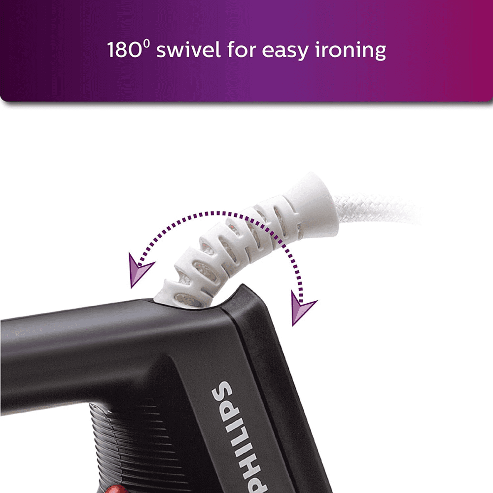 Philips HD1134/28, 750 Watt Dry Iron (Black)