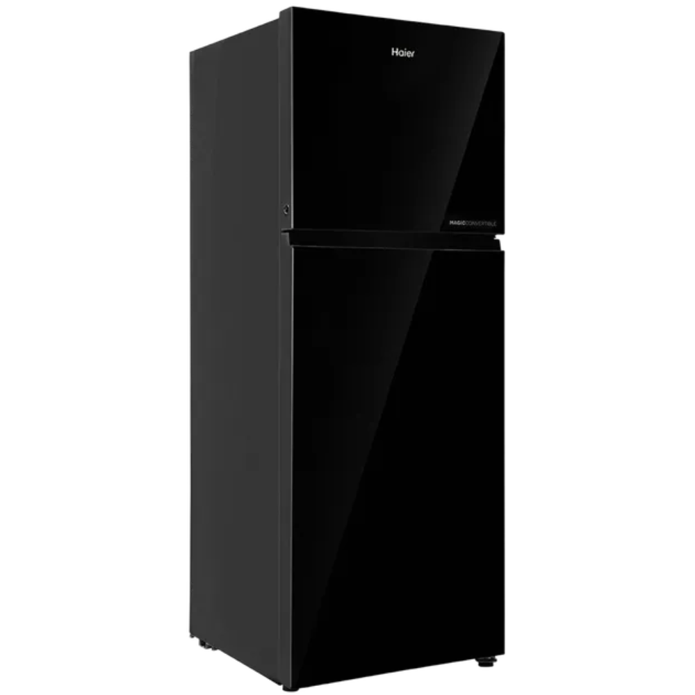 Haier 268 Ltrs 2 Star Inverter Frost Free Double Door Refrigerator (HRF-3182PFG-P, Black)