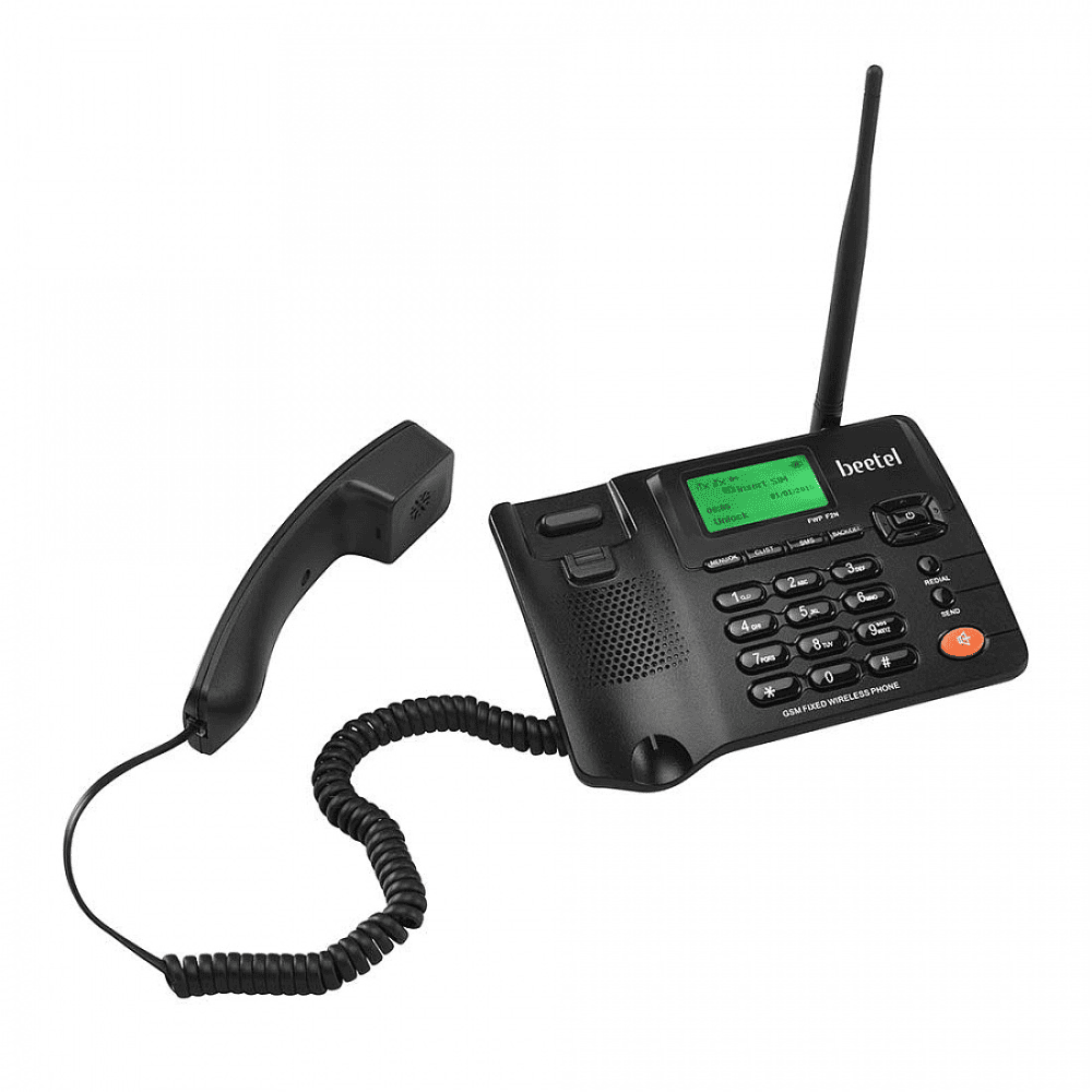 Beetel F2N+ GSM Fixed Wireless landline Phone with LCD Display, Voice Recording, Black