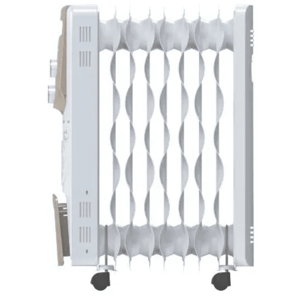Bajaj 7 Wave Fins, 1900 Watts Oil filled Radiator Room Heater (Vienna7f, Beige & White)